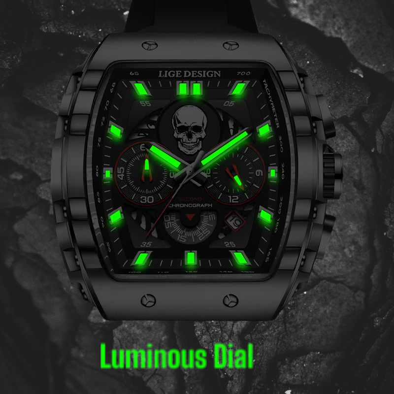 Memento Mori Skull Chrono